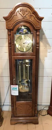 Ridgeway Golden Oak Grandfather - Clocks by Christopher